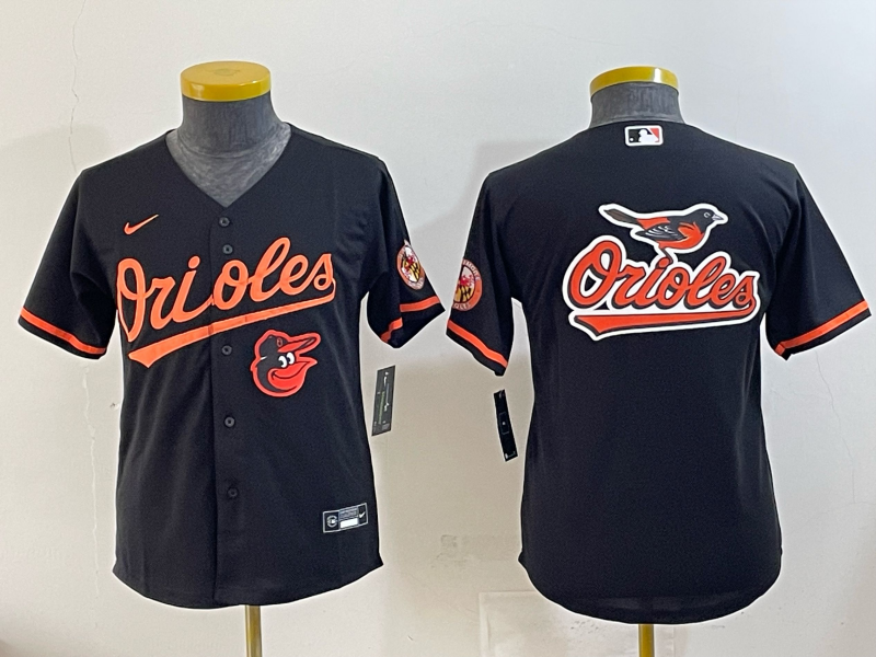 Youth 2025 Baltimore Orioles Blank black Nike MLB Jersey 005